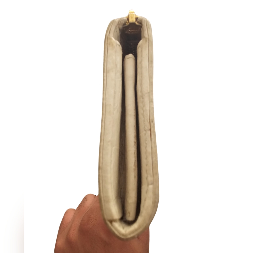 MIU MIU LONG WALLET BEIGE EMBOSSED CROC - Picture 5 of 6
